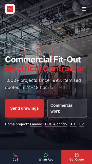 Screenshot of bsh.com.sg