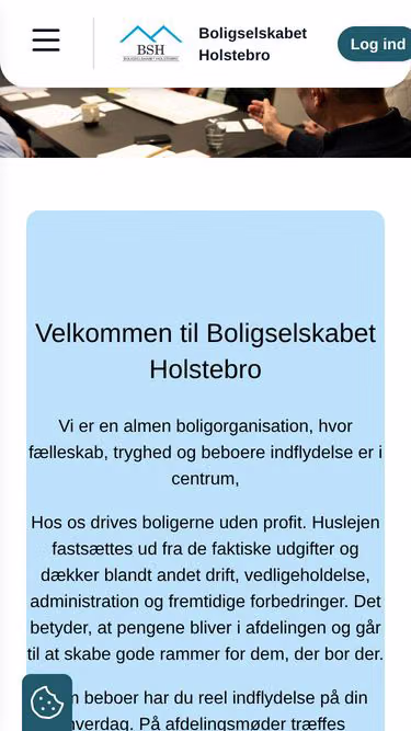 Screenshot of bsh.dk