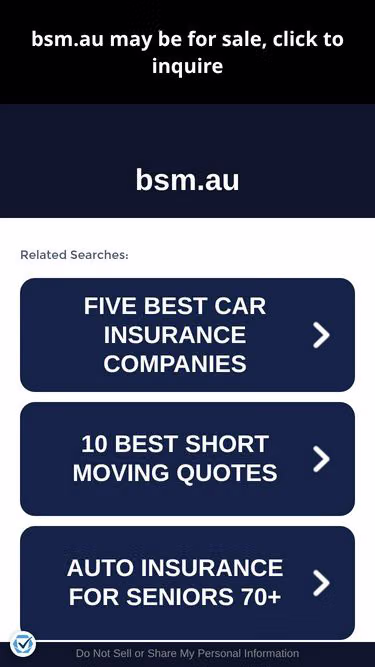 Screenshot of bsm.au