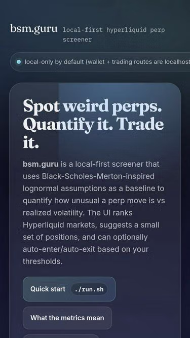 Screenshot of bsm.guru