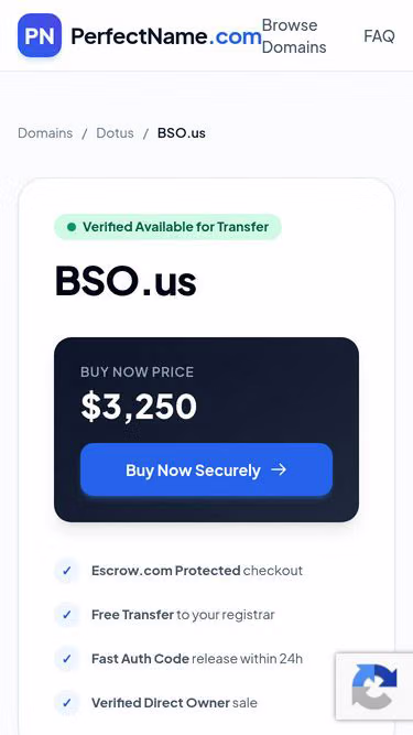 Screenshot of bso.us