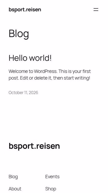 Screenshot of bsport.reisen