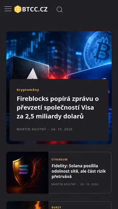 Screenshot of btcc.cz