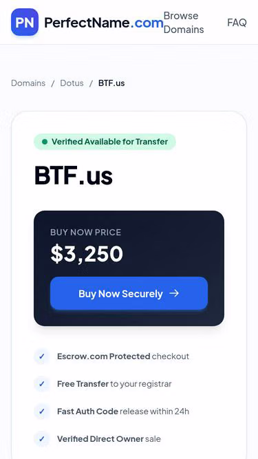 Screenshot of btf.us