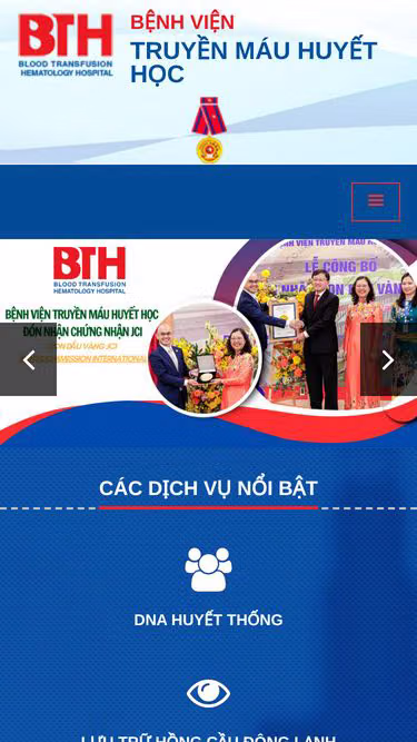 Screenshot of bth.org.vn