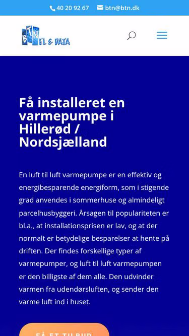 Screenshot of btn.dk