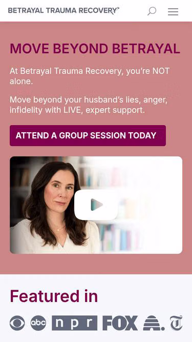 Screenshot of btr.org