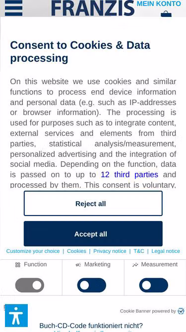 Screenshot of buch.cd