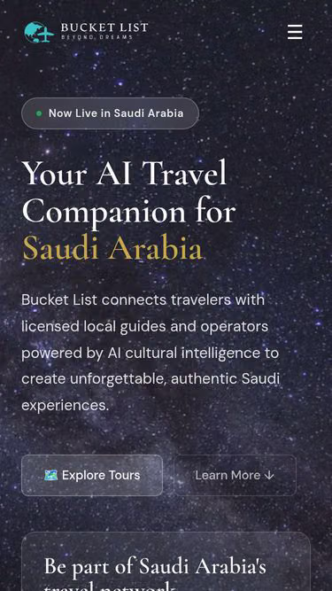 Screenshot of bucketlist.sa