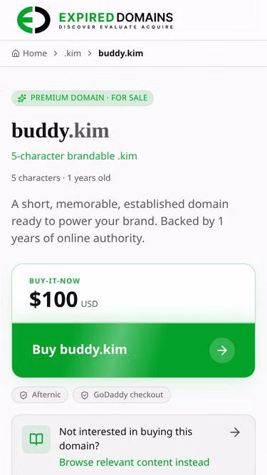 Screenshot of buddy.kim