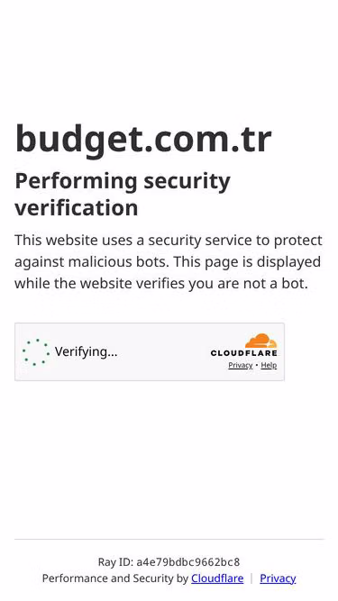 Screenshot of budget.com.tr