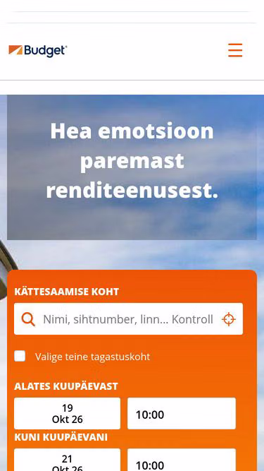 Screenshot of budget.ee