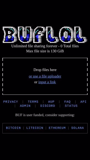 Screenshot of buf.lol