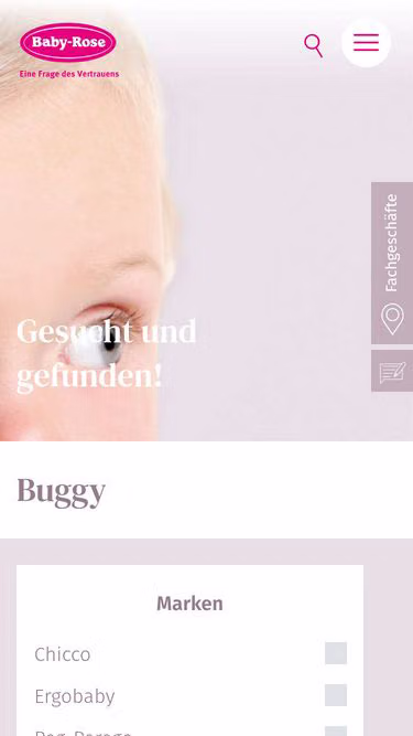 Screenshot of buggy.ch
