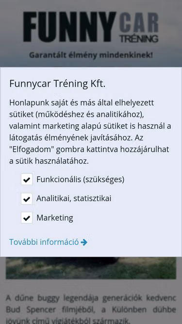 Screenshot of buggy.hu