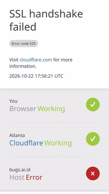 Screenshot of bugs.ai.id