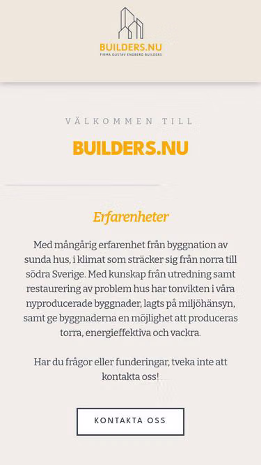 Screenshot of builders.nu