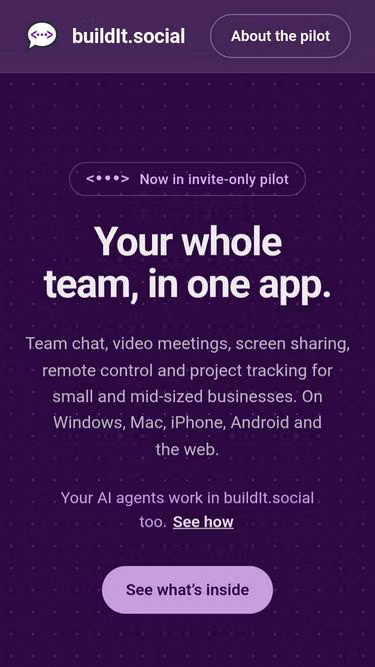 Screenshot of buildit.social