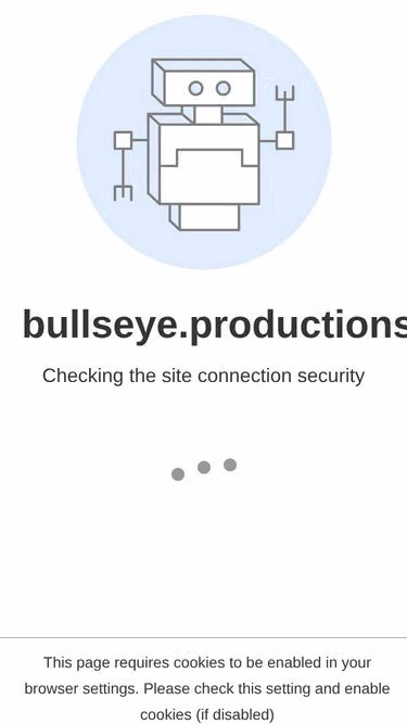 Screenshot of bullseye.productions