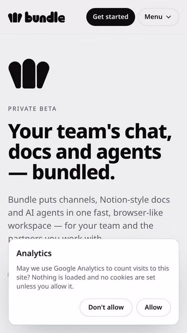 Screenshot of bundle.direct