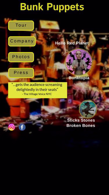 Screenshot of bunk.studio