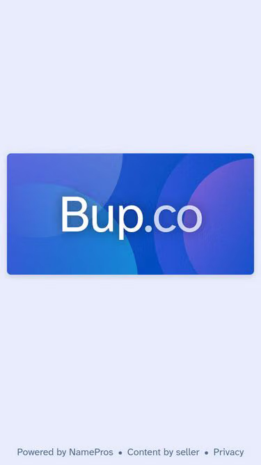 Screenshot of bup.co