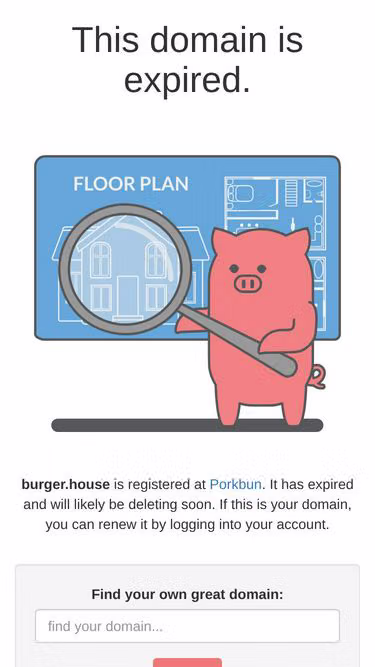 Screenshot of burger.house