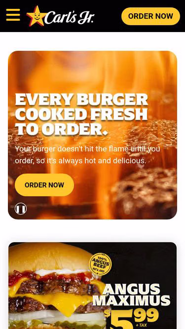 Screenshot of burgers.com