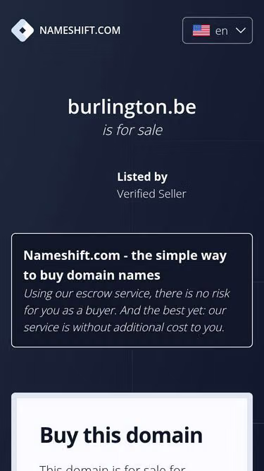 Screenshot of burlington.be