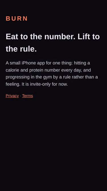 Screenshot of burn.me.uk