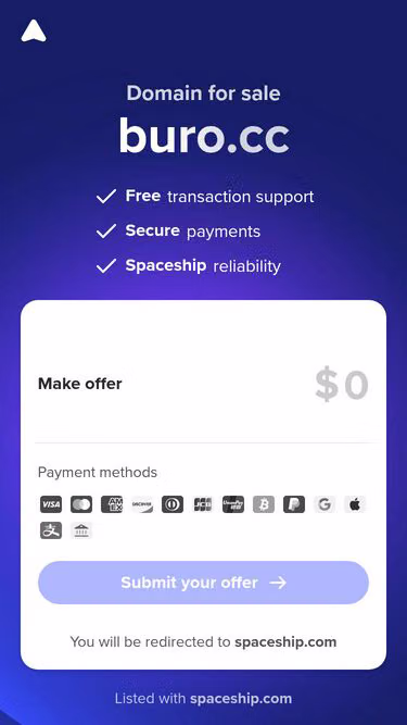 Screenshot of buro.cc