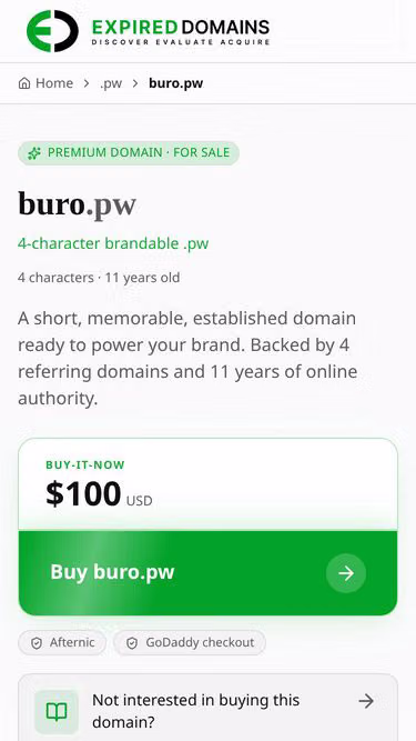 Screenshot of buro.pw