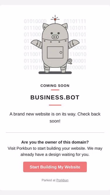 Screenshot of business.bot