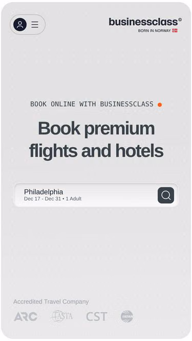 Screenshot of businessclass.ee