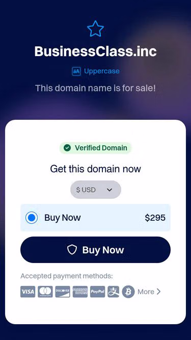 Screenshot of businessclass.inc