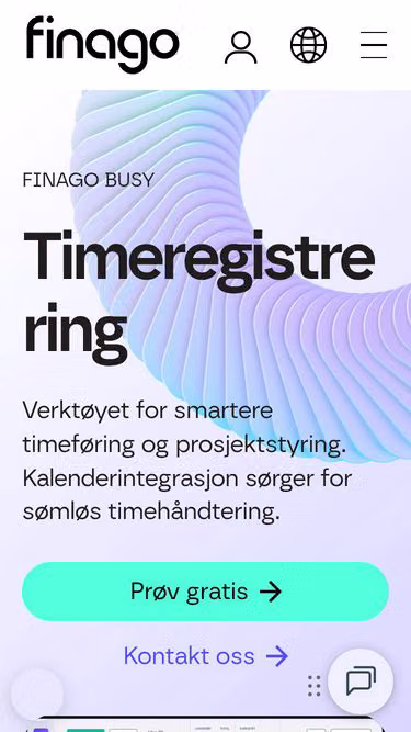 Screenshot of busy.no