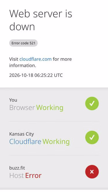 Screenshot of buzz.fit