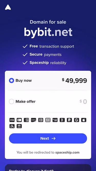 Screenshot of bybit.net