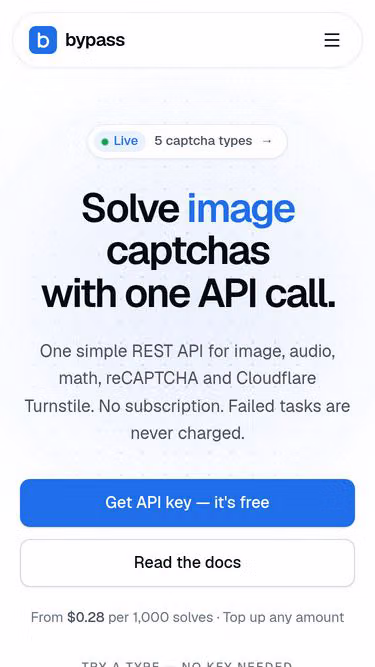 Screenshot of bypass.so