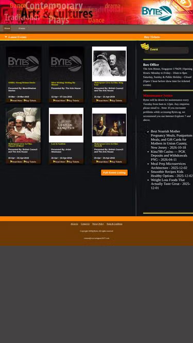Screenshot of bytes.sg