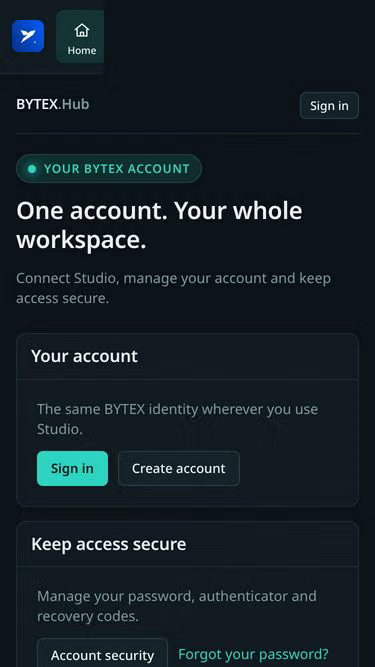 Screenshot of bytex.live