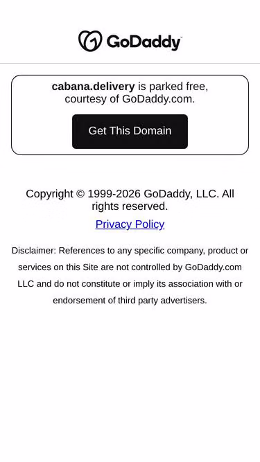 Screenshot of cabana.delivery