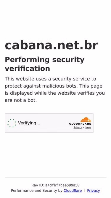 Screenshot of cabana.net.br