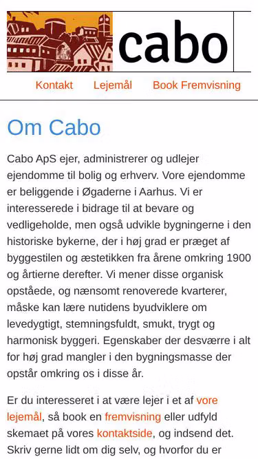 Screenshot of cabo.dk
