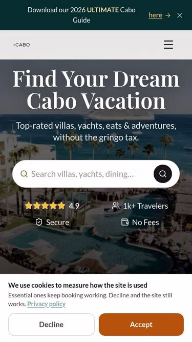 Screenshot of cabo.la