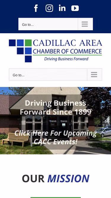 Screenshot of cadillac.org