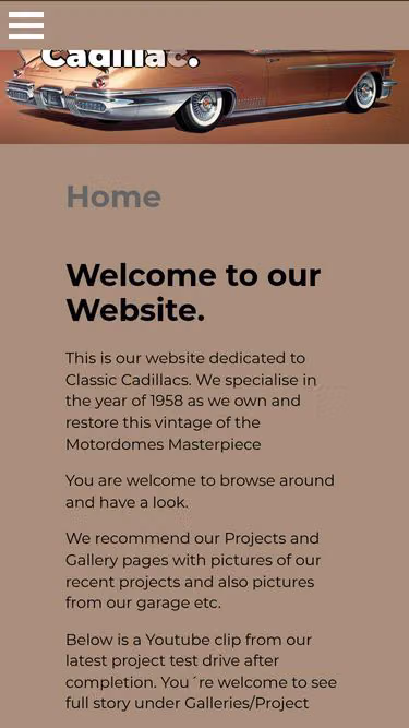 Screenshot of cadillac.se