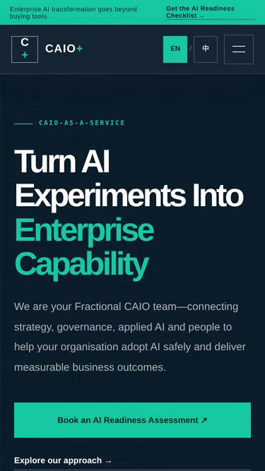 Screenshot of caio.com.my