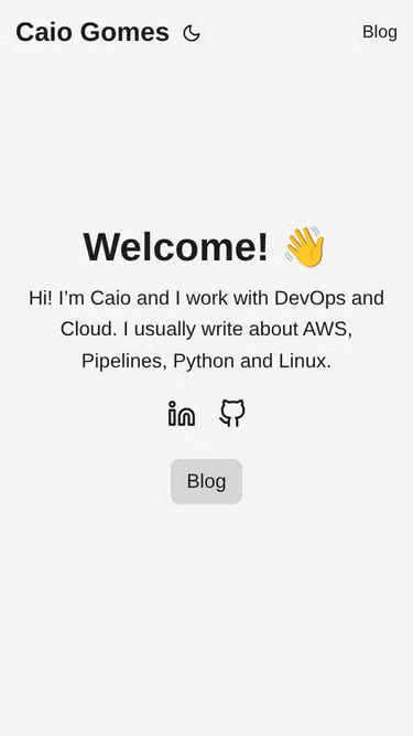 Screenshot of caio.ee
