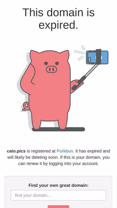 Screenshot of caio.pics